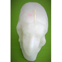 {
  "text": "white woman's head candle"
}