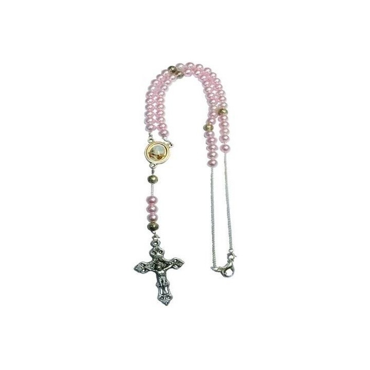 {
  "text": "rosy pearl rosary (with clasp)"
}