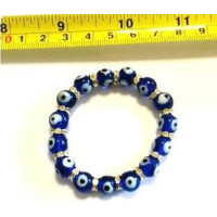 {
  "product_name": "turquoise eye bracelet - blue and sparkly"
}