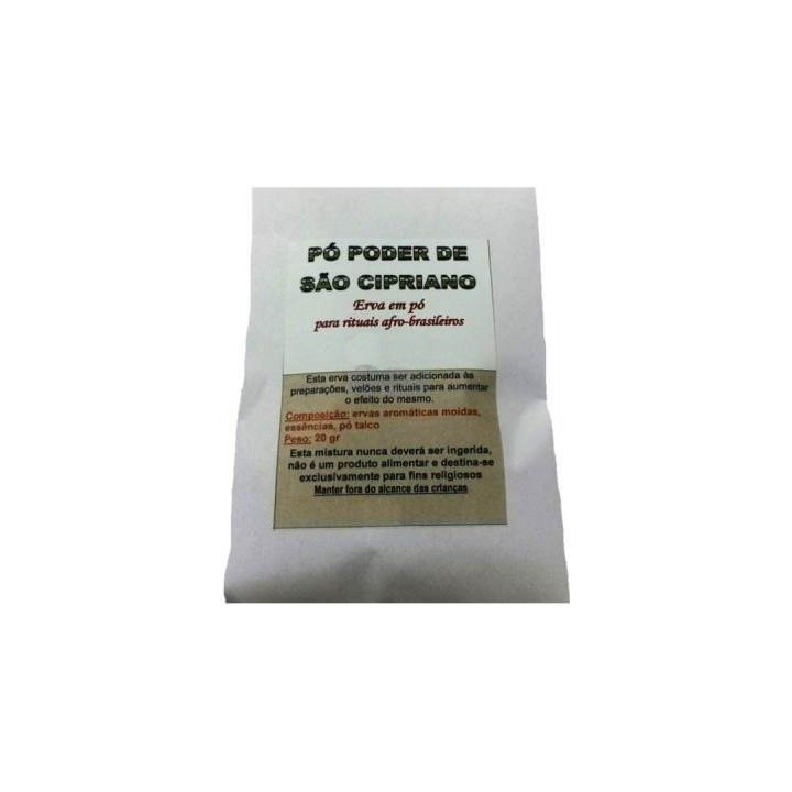 {
  "text": "special powder – power of São Cipriano"
}