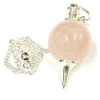 pêndulo sephoroton – quartzo rosa