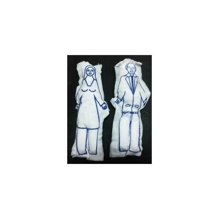{
  "text": "Vodu (voodoo) cloth dolls – white couple"
}