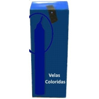 caixa de 20 velas azul escuras (20×20)