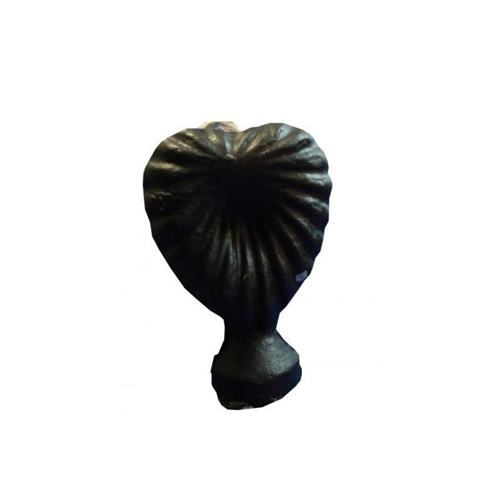 vela coração preto