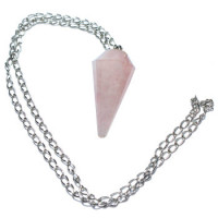 {
  "text": "rose quartz pendulum"
}