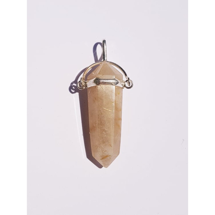 {
  "text": "Pendant - Golden Rutilated Quartz"
}