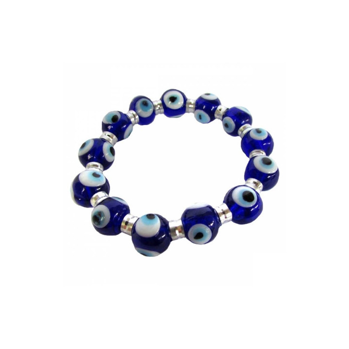 {
  "product_name": "Turkish Eye Bracelet - blue and silver"
}
