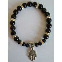 {
  "product_name": "BLACK TOURMALINE AND HAND OF FATIMA BRACELET"
}