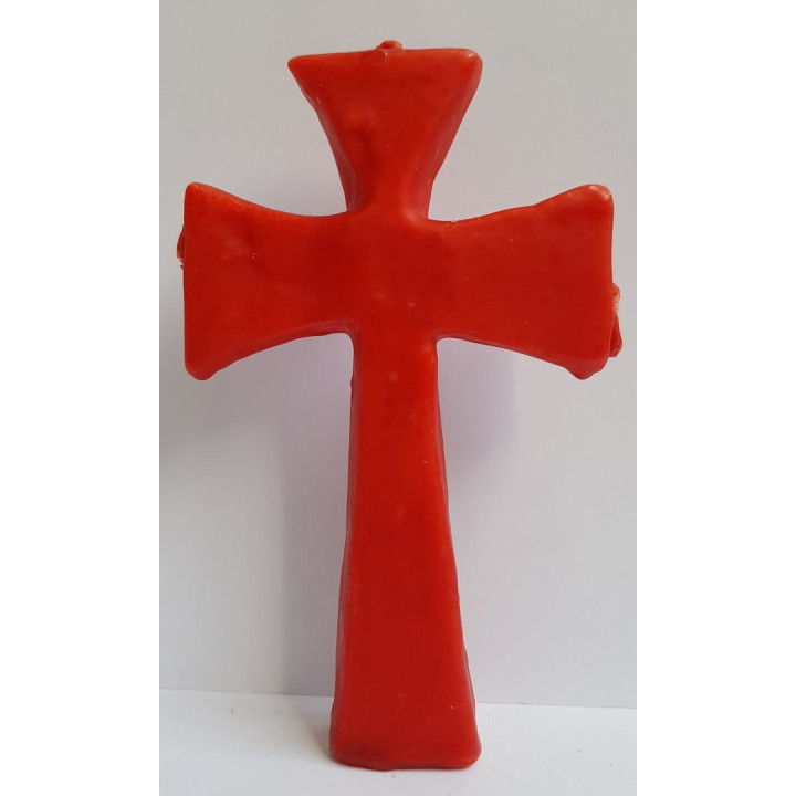 {
  "product_name": "RED WISH CROSS CANDLE - 3 WICKS"
}