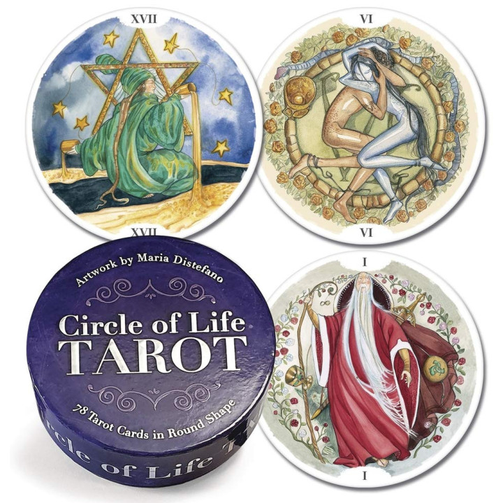 {
  "text": "tarot – circle of life (round cards)"
}