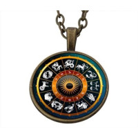 Colar da Sorte Signos do Zodíaco - Prateado