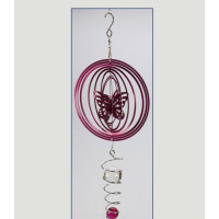 Spinner em Aço - Borboleta 3D e Espiral com 2 Bolas