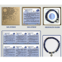 Pulseira Elegante - Sodalita C/Amuleto