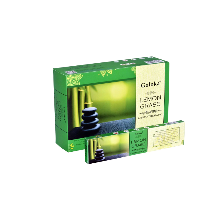 Incenso Aromaterapia Capim Limão - Goloka 15Gr
