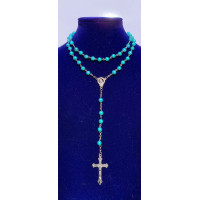 {
  "product_name": "Celestial Blue Glass Pearl Rosary"
}