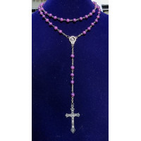 {
  "product_name": "Purple Glass Pearl Rosary"
}