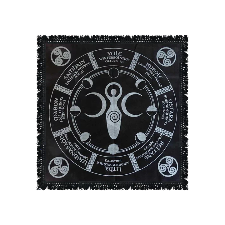 {
  "product_name": "Pagan Altar Annual Wheel Cloth - 60x60cm"
}