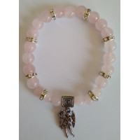 {
  "name": "Rose Quartz Bracelet with Saint Michael - Protection in Love"
}
