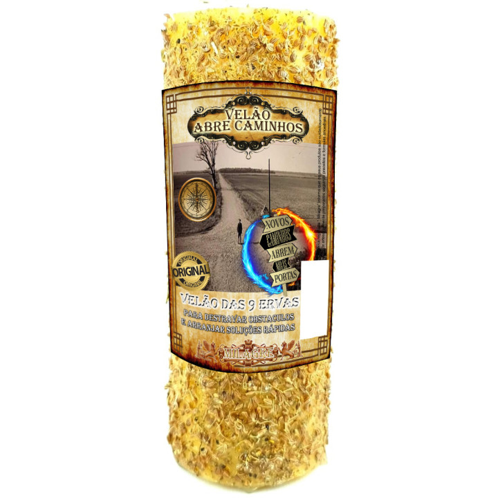 Velão Abre Caminhos - vela de ervas