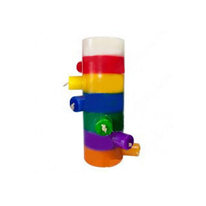 velão 7 mechas 7 cores – para tudo - vela