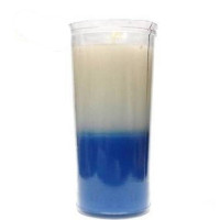 {
  "product_name": "White and Blue Plastic Jar Candle"
}
