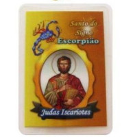 {
  "text": "zodiac sign card – scorpion/Saint Jude"
}