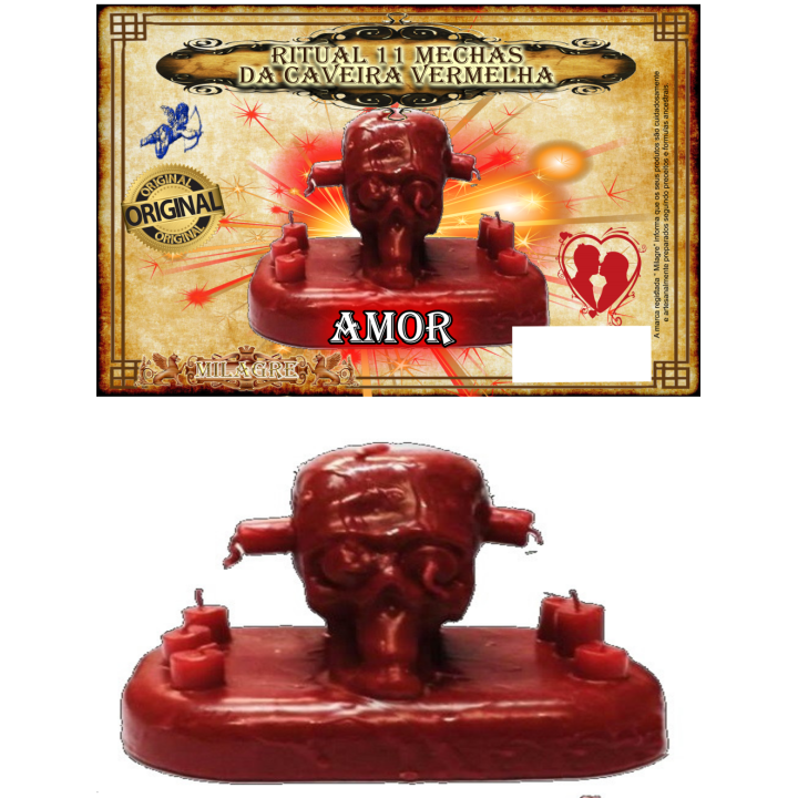 {
  "text": "ritual 11 red skull candles"
}