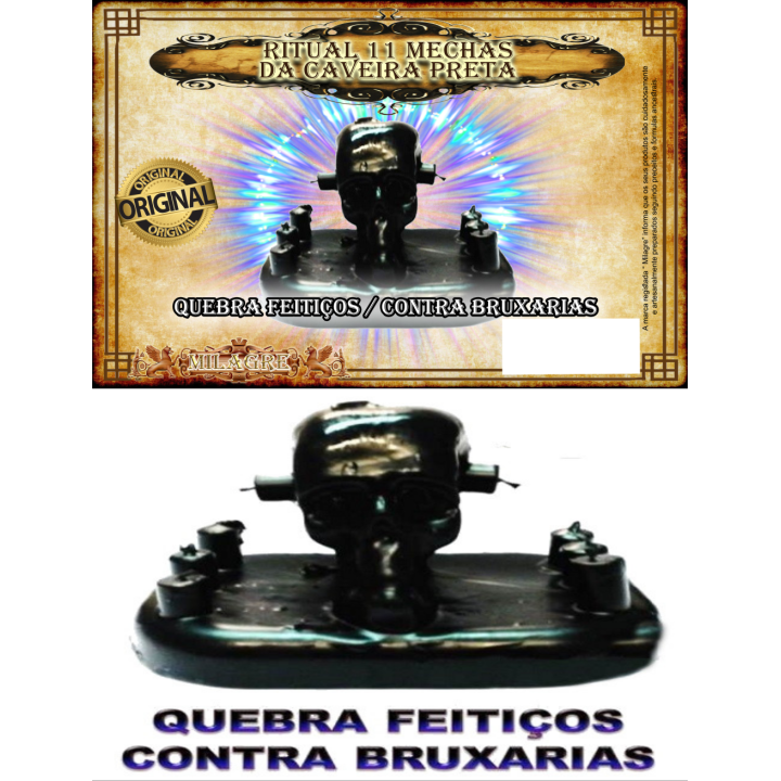 {
  "text": "ritual 11 black skull candles"
}