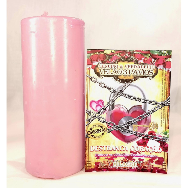 vela de 3 pavios – destranca coração