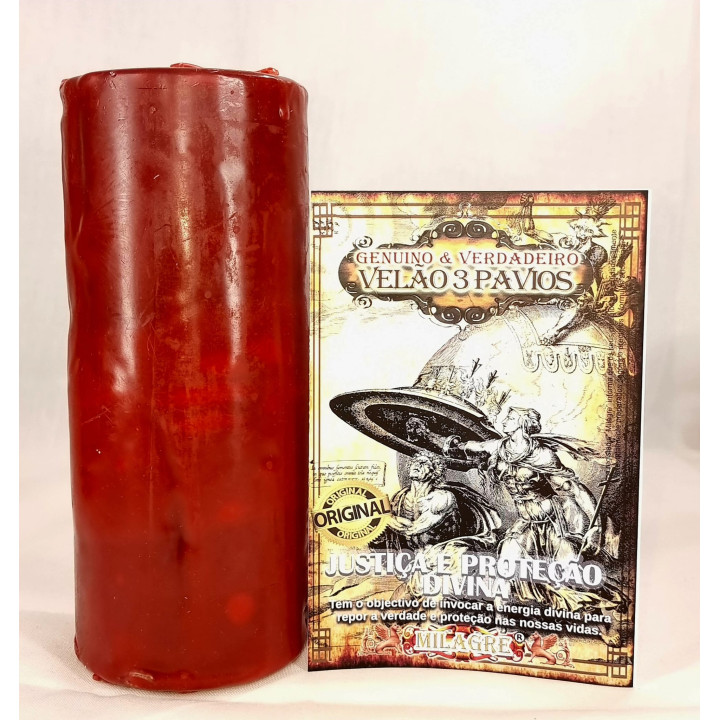 {
  "text": "3-wick candle – divine justice and protection"
}