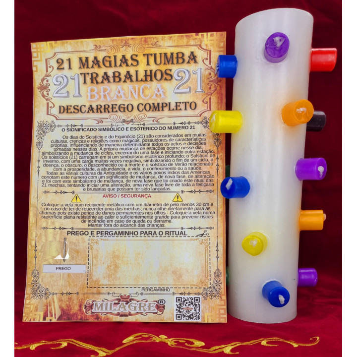 {
  "text": "large white 21 magic candle – complete cleansing - candle"
}