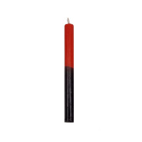 {
  "text": "1 red and black candle (15x15)"
}