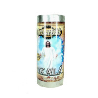 {
  "text": "3-wick Orixá candle – Oxalá"
}