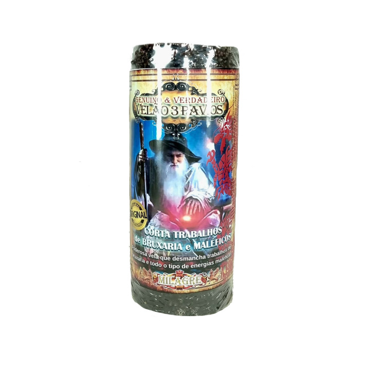 {
  "text": "3-wick candle – to cut out witchcraft works"
}