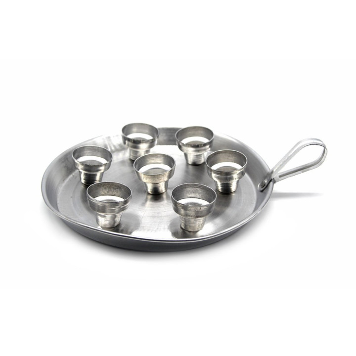 {
  "product_name": "ALUMINUM CANDLESTICK HOLDER FOR 7 CANDLES"
}