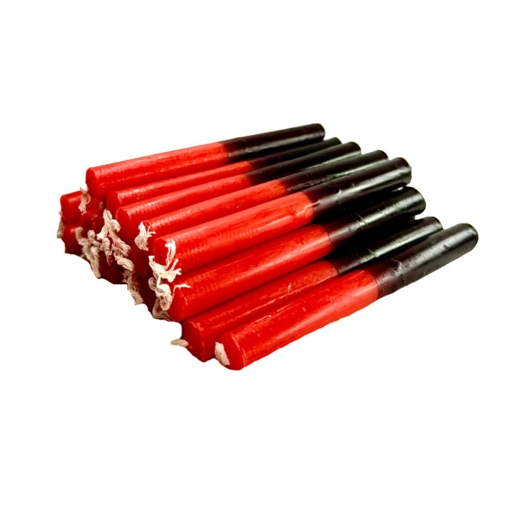 {
  "text": "kg red and black candles (15×15)"
}