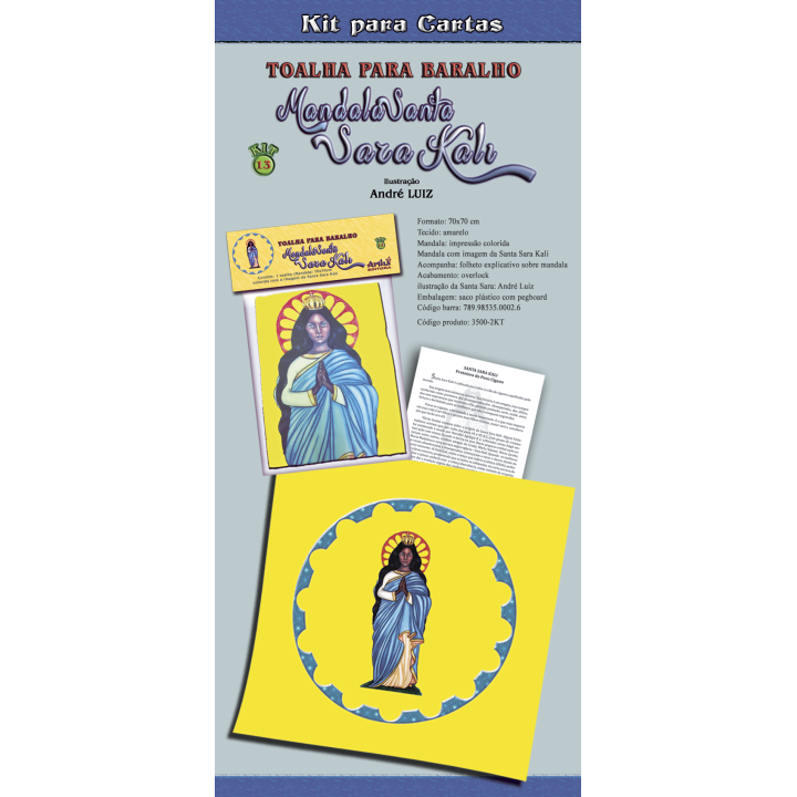 Toalha Tarot Santa Sara Kali - Mandala