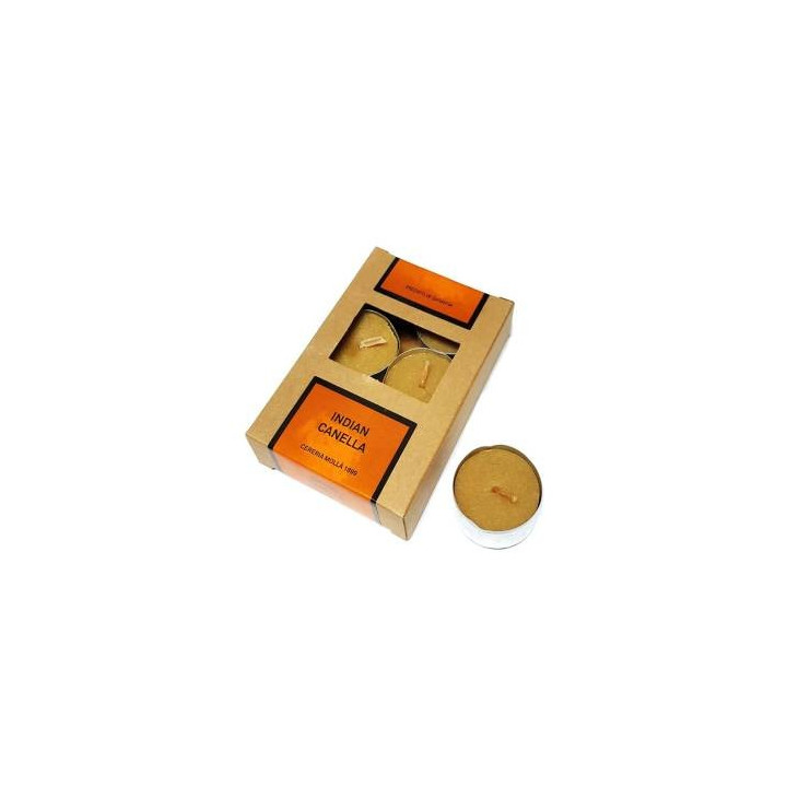 vela tealight canela – conjunto 6